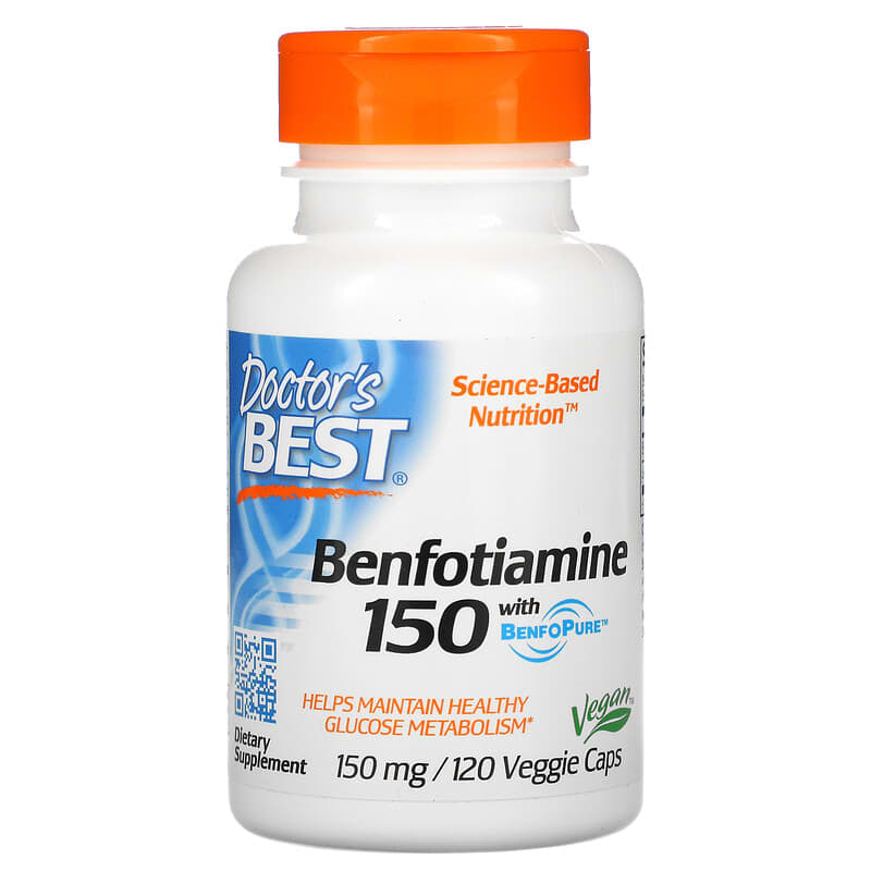 Doctor's Best Benfotiamine 150 with BenfoPure 150 mg 120 Veggie Caps 6 Thực phẩm chức năng Doctor's Best Benfotiamine 150 with BenfoPure 150 mg 120 Veggie Caps 753950001299