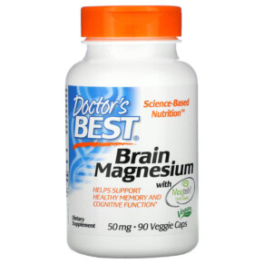 Thuốc bổ Doctor's Best Brain Magnesium with Magtein 50 mg 90 Veggie Caps 753950002838