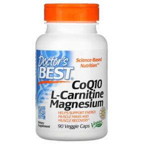 Thuốc bổ Doctor's Best CoQ10 L-Carnitine Magnesium 90 Veggie Caps 753950004771