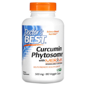 Thuốc bổ Doctor's Best Curcumin Phytosome with Meriva 500 mg 180 Veggie Caps 753950002302