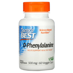 Thuốc bổ Doctor's Best D-Phenylalanine 500 mg 60 Veggie Caps 753950001107