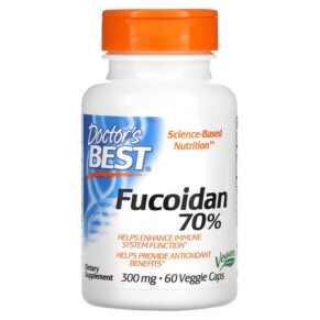 Thuốc bổ Doctor's Best Fucoidan 70% 300 mg 60 Veggie Caps 753950001657