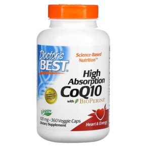 Thuốc bổ Doctor's Best High Absorption CoQ10 with BioPerine 100 mg 360 Veggie Caps 753950004054
