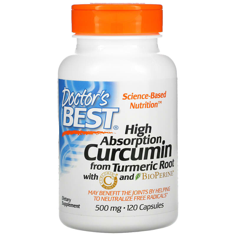 Doctor's Best High Absorption Curcumin 500 mg 120 Capsules 6 Thực phẩm chức năng Doctor's Best High Absorption Curcumin 500 mg 120 Capsules 753950001077