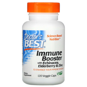 Thuốc bổ Doctor's Best Immune Booster with Echinacea Elderberry & Zinc 120 Veggie Caps 753950005211