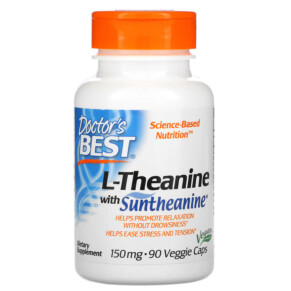 Thuốc bổ Doctor's Best L-Theanine with Suntheanine 150 mg 90 Veggie Caps 753950001978