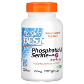 Thuốc bổ Doctor's Best Phosphatidyl Serine with SerinAid 100 mg 120 Veggie Caps 753950002203