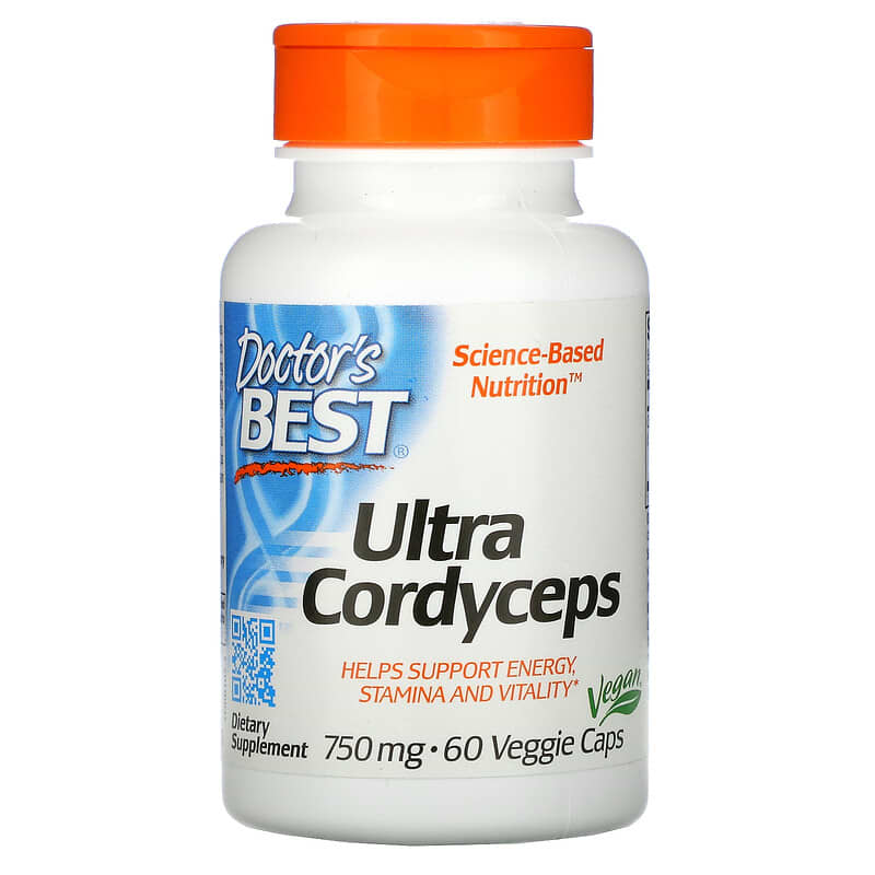 Doctor's Best Ultra Cordyceps 750 mg 60 Veggie Caps 6 Thực phẩm chức năng Doctor's Best Ultra Cordyceps 750 mg 60 Veggie Caps 753950001039
