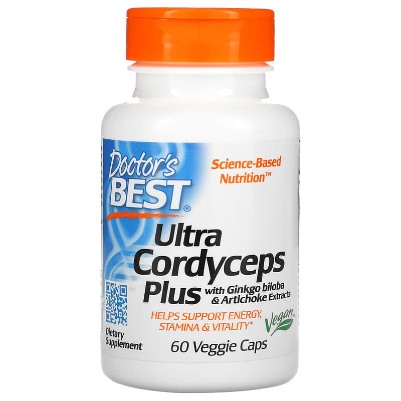 Doctor's Best Ultra Cordyceps Plus with Ginkgo Biloba and Artichoke Extracts 60 Veggie Caps 6 Thực phẩm chức năng Doctor's Best Ultra Cordyceps Plus with Ginkgo Biloba and Artichoke Extracts 60 Veggie Caps 753950000988