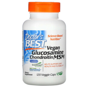 Thuốc bổ Doctor's Best Vegan Glucosamine Chondroitin MSM 120 Veggie Caps 753950005006
