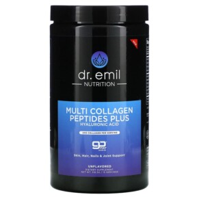 Thuốc bổ Dr. Emil Nutrition Multi Collagen Peptides Plus Hyaluronic Acid Powder Unflavored 316.5 g 850002956542