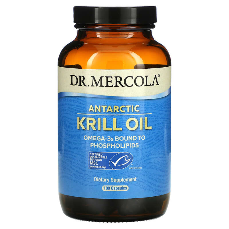 Dr. Mercola Antarctic Krill Oil 180 Capsules 6 Thực phẩm chức năng Dr. Mercola Antarctic Krill Oil 180 Capsules 813006010276