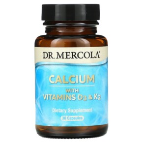 Thuốc bổ Dr. Mercola Calcium with Vitamins D3 & K2 30 Capsules 813006019941