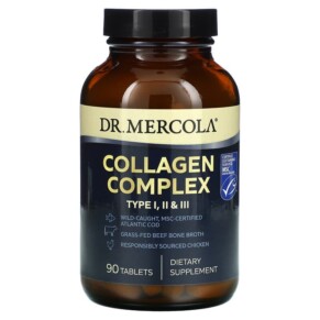 Thuốc bổ Dr. Mercola Collagen Complex Type I II & III 90 Tablets 810487038386