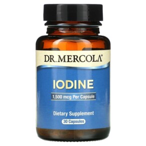 Thuốc bổ Dr. Mercola Iodine 1.500 mcg 30 Capsules 813006016148