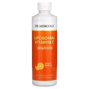 Thuốc bổ Dr. Mercola Liposomal Vitamin C Citrus Vanilla 1.000 mg 15.2 fl oz (450 ml) 810487039314
