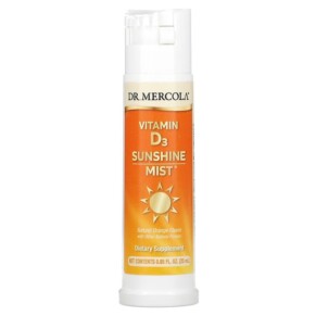 Thuốc bổ Dr. Mercola Vitamin D3 Sunshine Mist Natural Orange 0.85 fl oz (25 ml) 813006014670