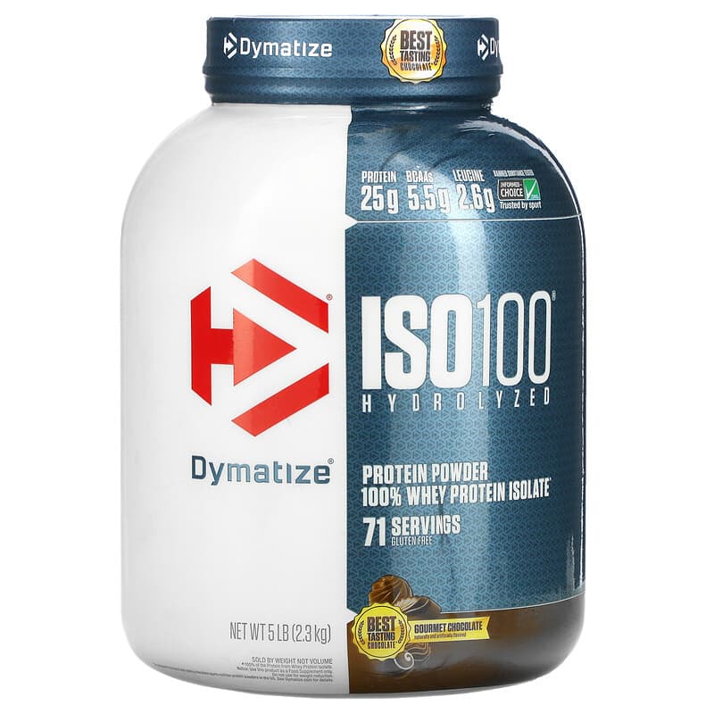 Dymatize ISO100 Hydrolyzed 100% Whey Protein Isolate Gourmet Chocolate 5 lb (2.3 kg) 6 Thực phẩm chức năng Dymatize ISO100 Hydrolyzed 100% Whey Protein Isolate Gourmet Chocolate 5 lb (2.3 kg) 705016353187