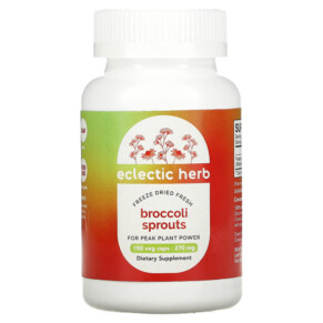 Thuốc bổ Eclectic Institute Freeze Dried Fresh Broccoli Sprouts 270 mg 150 Veg Caps 023363301676