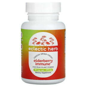 Thuốc bổ Eclectic Institute Freeze Dried Fresh Elderberry Immune 237 mg 90 Veg Caps 023363319046