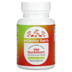 Thuốc bổ Eclectic Institute Freeze Dried Fresh Sea Buckthorn 400 mg 90 Veg Caps 023363309627