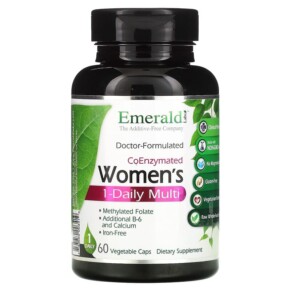 Thuốc bổ Emerald Laboratories CoEnzymated Women's 1-Daily Multi 60 Vegetable Caps 743650003419