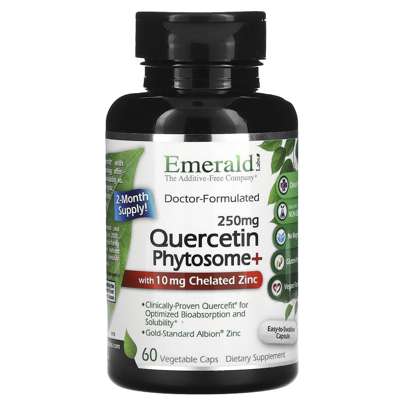 Emerald Laboratories Quercetin Phytosome+ 250 mg 60 Vegetable Caps 6 Thực phẩm chức năng Emerald Laboratories Quercetin Phytosome+ 250 mg 60 Vegetable Caps 743650003662