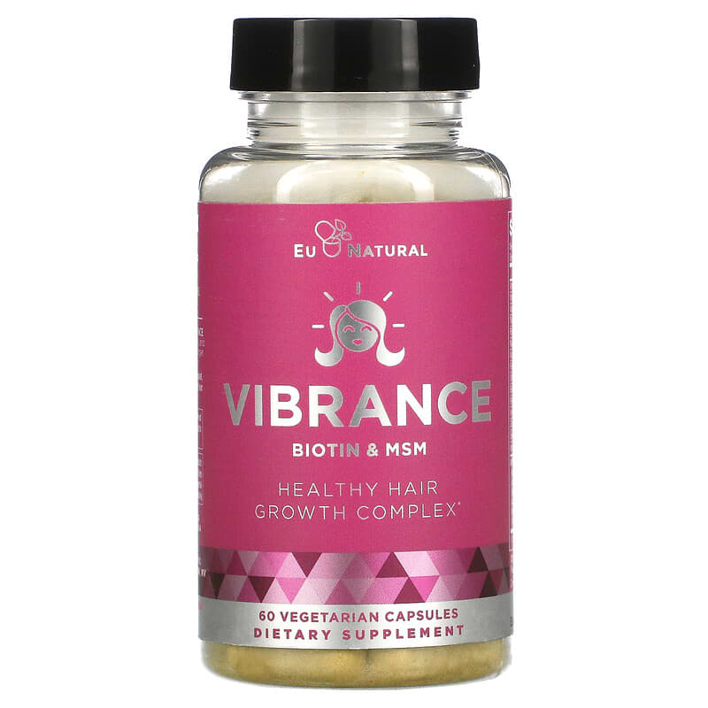 Eu Natural Vibrance Biotin & MSM 60 Vegetarian Capsules 6 Thực phẩm chức năng Eu Natural Vibrance Biotin & MSM 60 Vegetarian Capsules 855244008073