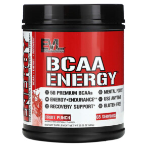 Thuốc bổ EVLution Nutrition BCAA Energy Fruit Punch 22.01 oz (624 g) 818901020863