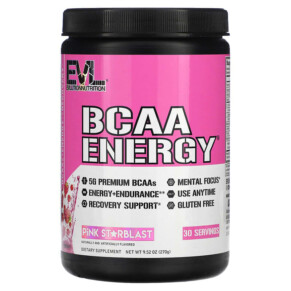Thuốc bổ EVLution Nutrition BCAA ENERGY Pink Starblast 9.52 oz (270 g) 818901021945