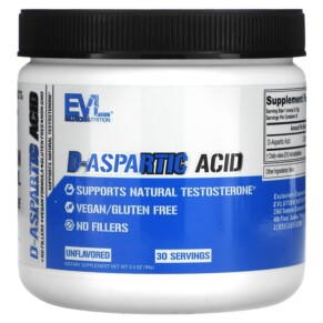 Thuốc bổ EVLution Nutrition D-Aspartic Acid Unflavored 3.3 oz (94 g) 818901027022