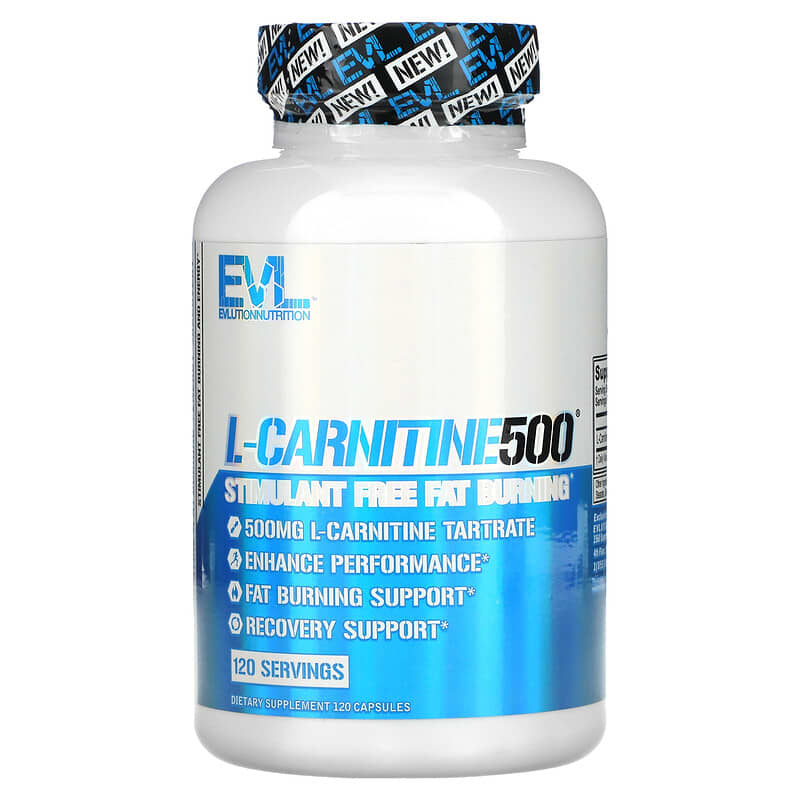 EVLution Nutrition L-CARNITINE500 Stimulant Free Fat Burning 120 Capsules 6 Thực phẩm chức năng EVLution Nutrition L-CARNITINE500 Stimulant Free Fat Burning 120 Capsules 818901020184