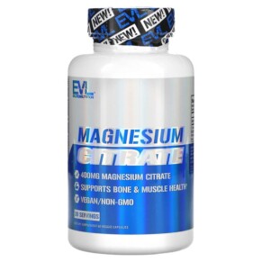 Thuốc bổ EVLution Nutrition Magnesium Citrate 60 Veggie Capsules 818901027084