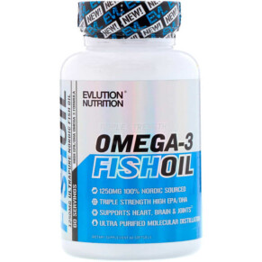 Thuốc bổ EVLution Nutrition Omega-3 Fish Oil Triple Strength 60 Softgels 685450087476