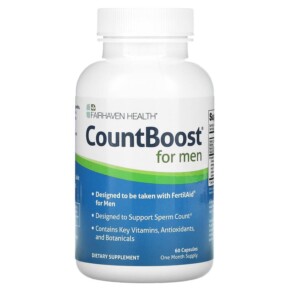 Thuốc bổ Fairhaven Health CountBoost for Men 60 Capsules 895749000189