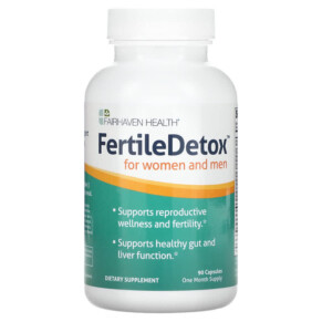 Thuốc bổ Fairhaven Health FertileDetox for Women & Men 90 Capsules 895749000813