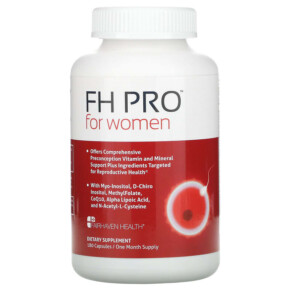Thuốc bổ Fairhaven Health FH Pro for Women Clinical-Grade Fertility Supplement 180 Capsules 896593002176