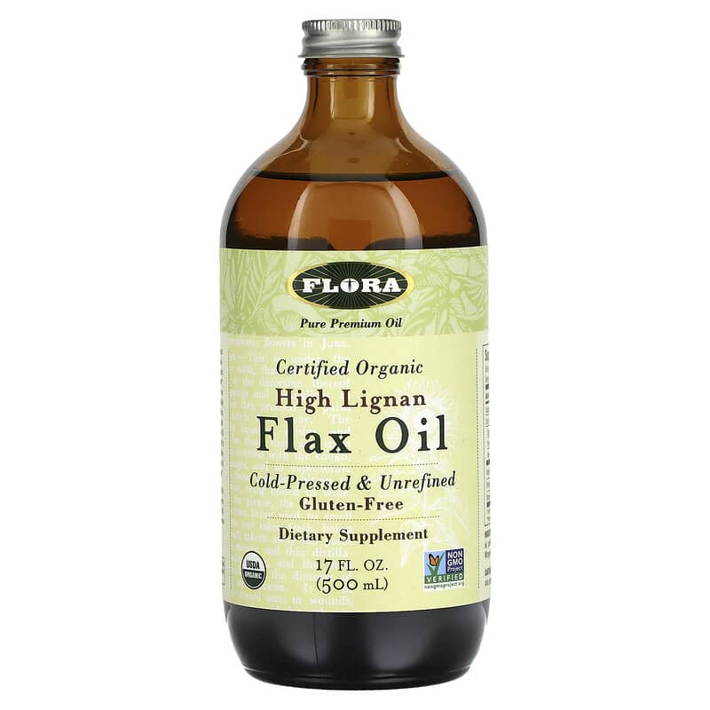 Flora Certified Organic High Lignan Flax Oil 17 fl oz (500 ml) 6 Thực phẩm chức năng Flora Certified Organic High Lignan Flax Oil 17 fl oz (500 ml) 061998678961