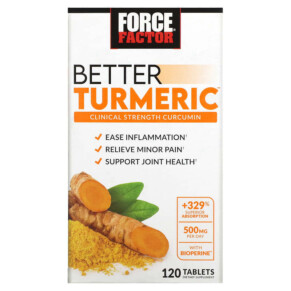 Thuốc bổ Force Factor Better Turmeric 120 Tablets 818594017355