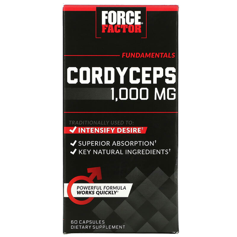 Force Factor Cordyceps 500 mg 60 Capsules 6 Thực phẩm chức năng Force Factor Cordyceps 500 mg 60 Capsules 818594015238