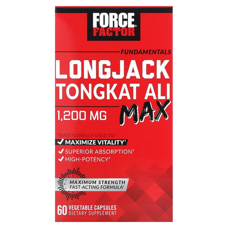 Force Factor Fundamentals LongJack Tongkat Ali Max 1.200 mg 60 Vegetable Capsules 6 Thực phẩm chức năng Force Factor Fundamentals LongJack Tongkat Ali Max 1.200 mg 60 Vegetable Capsules 818594019069