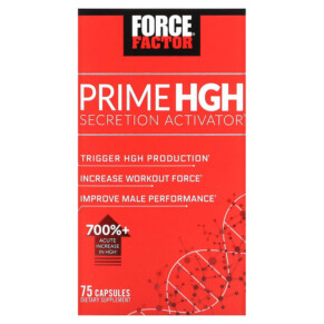 Thuốc bổ Force Factor Prime HGH Secretion Activator 75 Capsules 818594014538