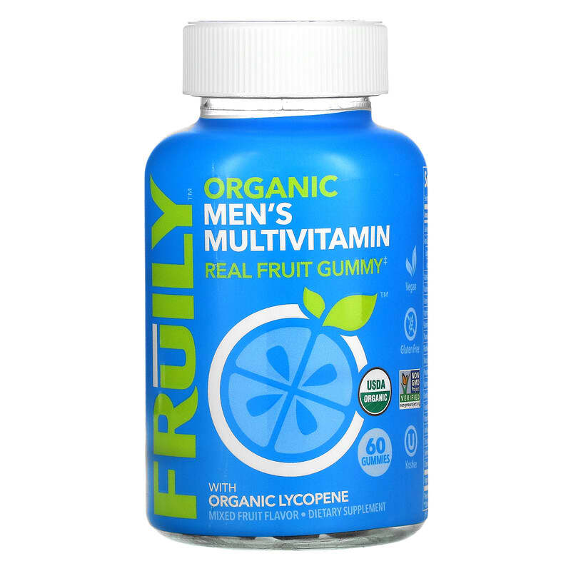Fruily Organic Men's Multivitamin with Organic Lycopene Mixed Fruit 60 Gummies 6 Thực phẩm chức năng Fruily Organic Men's Multivitamin with Organic Lycopene Mixed Fruit 60 Gummies 850019556124