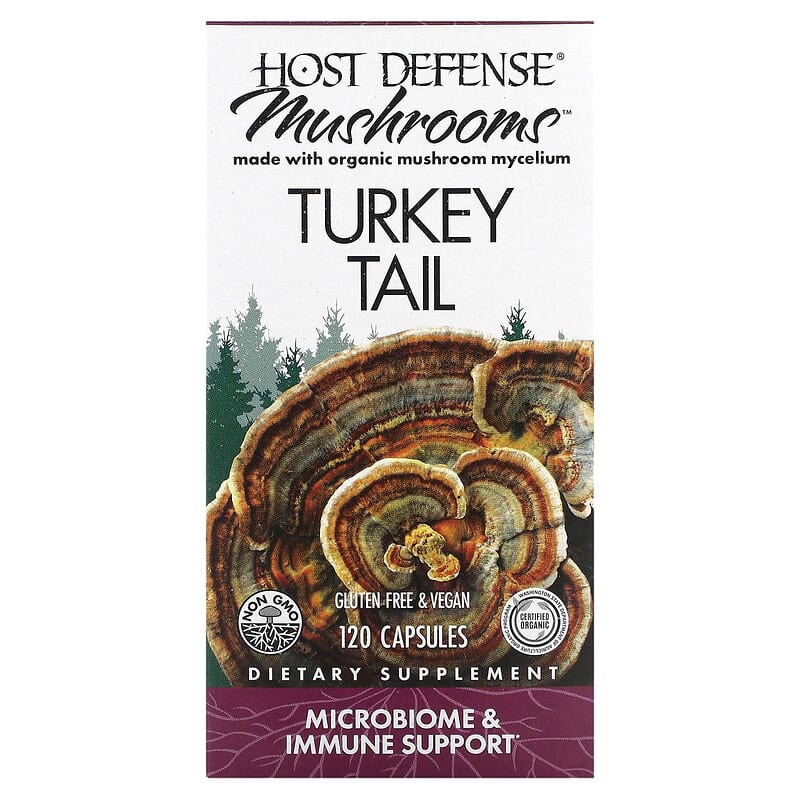 Fungi Perfecti Host Defense Host Defense Mushrooms Turkey Tail Immune Support 120 Vegetarian Capsules 6 Thực phẩm chức năng Fungi Perfecti Host Defense Host Defense Mushrooms Turkey Tail Immune Support 120 Vegetarian Capsules 633422027333