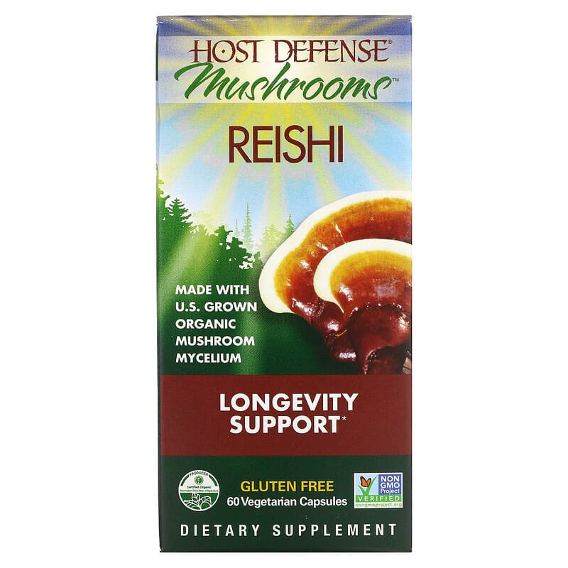 Fungi Perfecti Host Defense Mushrooms Reishi Longevity Support 60 Vegetarian Capsules 6 Thực phẩm chức năng Fungi Perfecti Host Defense Mushrooms Reishi Longevity Support 60 Vegetarian Capsules 633422030326