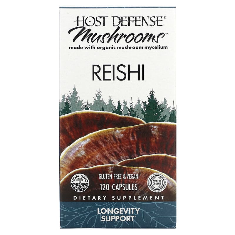 Fungi Perfecti Host Defense Reishi Longevity Support 120 Capsules 6 Thực phẩm chức năng Fungi Perfecti Host Defense Reishi Longevity Support 120 Capsules 633422030333