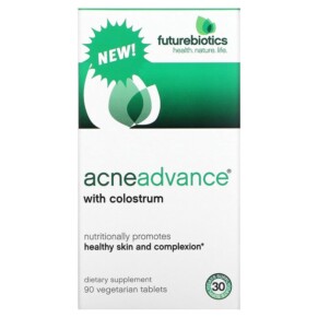 Thuốc bổ Futurebiotics Acne Advance with Colostrum 90 Vegetarian Tablets 049479025275