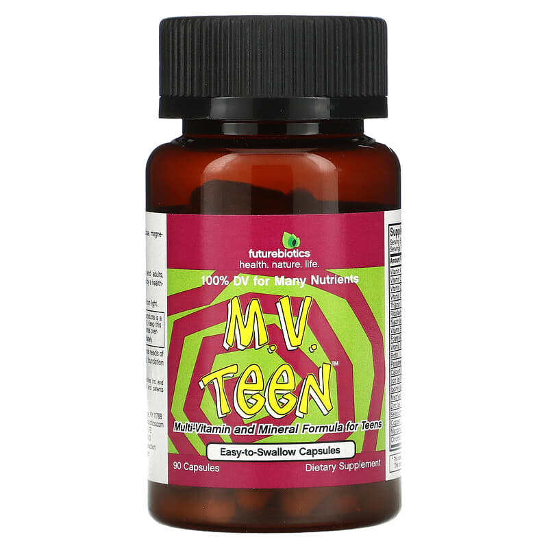 Futurebiotics M.V. Teen 90 Capsules 6 Thực phẩm chức năng Futurebiotics M.V. Teen 90 Capsules 049479207268
