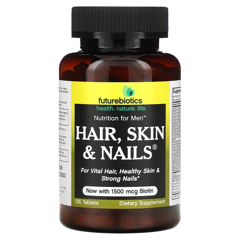 Futurebiotics Nutrition For Men Hair Skin & Nails 135 Tablets 6 Thực phẩm chức năng Futurebiotics Nutrition For Men Hair Skin & Nails 135 Tablets 049479002108