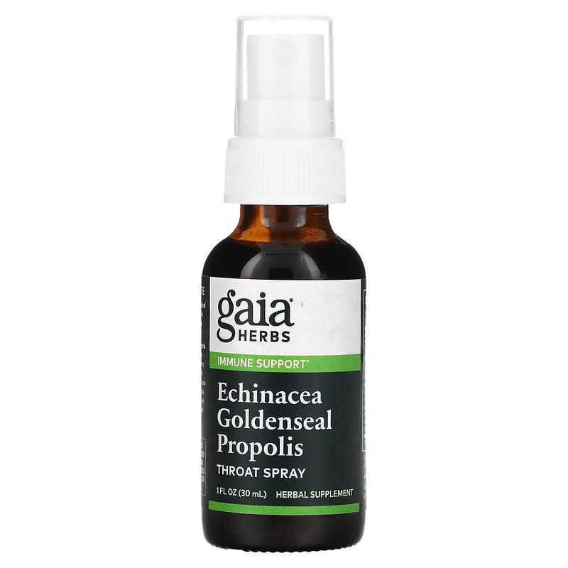 Gaia Herbs Echinacea Goldenseal Propolis Throat Spray 1 fl oz (30 ml) 6 Thực phẩm chức năng Gaia Herbs Echinacea Goldenseal Propolis Throat Spray 1 fl oz (30 ml) 751063361408